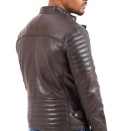 CHARLIE SUC SHEEP BROWN - AUTHENTIC MENS BROWN LEATHER JACKET