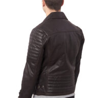 CHARLIE BUFFALO BROWN - AUTHENTIC MENS BROWN LEATHER JACKET