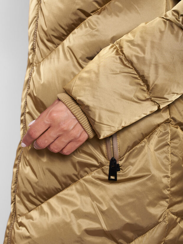 DAHLIA GOLD WOMENS PUFFER COAT