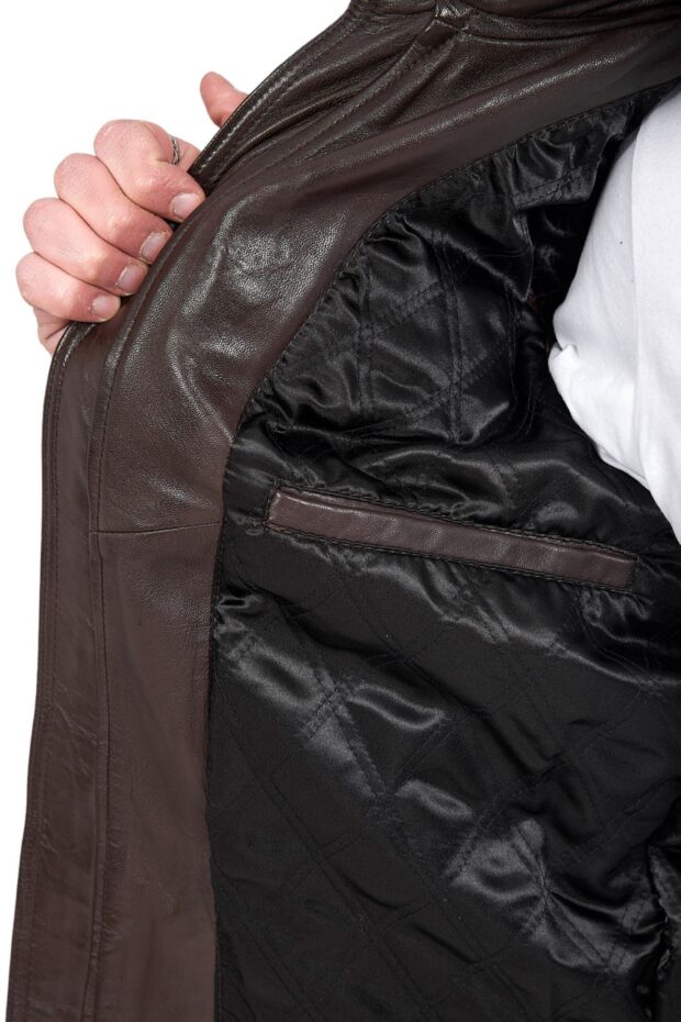 DELTA SHEEP BROWN - AUTHENTIC MENS LEATHER JACKET