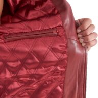 DELTA SHEEP RED - AUTHENTIC MENS RED LEATHER JACKET