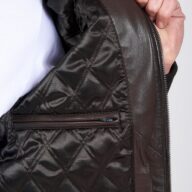 ECHO SHEEP BROWN - AUTHENTIC MENS BROWN LEATHER JACKET