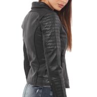 ELECTRA BUFFALO BLACK - AUTHENTIC WOMENS BLACK LEATHER JACKET