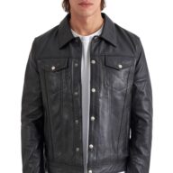 FOXTROT SHEEP BLACK - AUTHENTIC MENS LEATHER JACKET