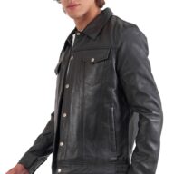 FOXTROT SHEEP BLACK - AUTHENTIC MENS LEATHER JACKET
