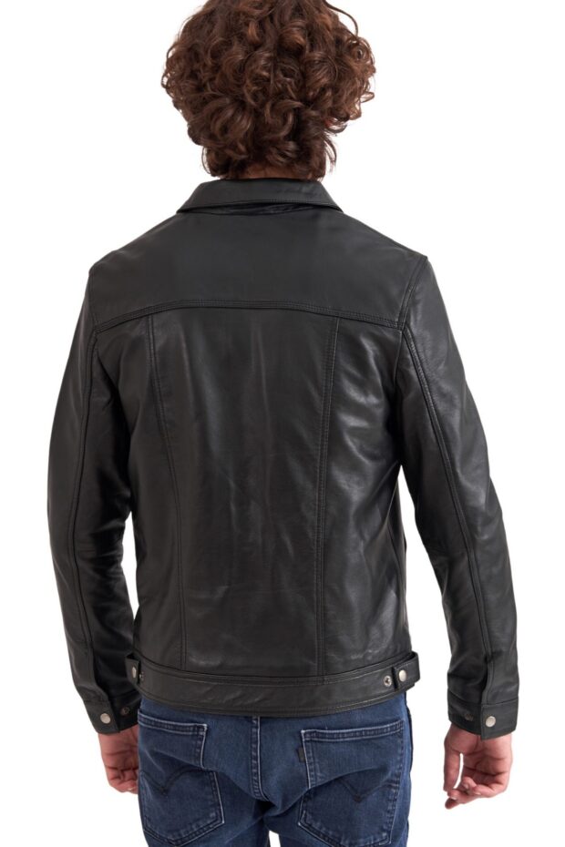 FOXTROT SHEEP BLACK - AUTHENTIC MENS LEATHER JACKET