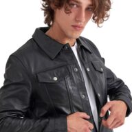 FOXTROT SHEEP BLACK - AUTHENTIC MENS LEATHER JACKET