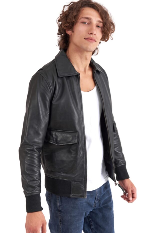 JULIET SHEEP BLACK - AUTHENTIC MENS LEATHER JACKET