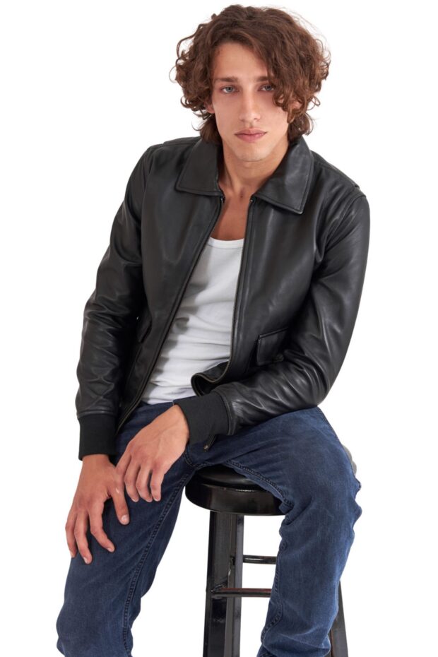 JULIET SHEEP BLACK - AUTHENTIC MENS LEATHER JACKET