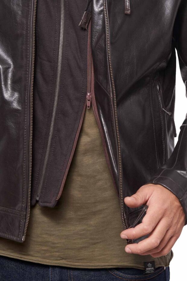 KAPPA BUFFALO BROWN - AUTHENTIC MENS LEATHER JACKET