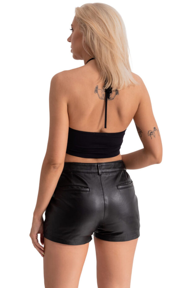 LOLA SHEEP BLACK - AUTHENTIC WOMENS BLACK LEATHER JACKET