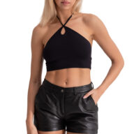LOLA SHEEP BLACK - AUTHENTIC WOMENS BLACK LEATHER JACKET
