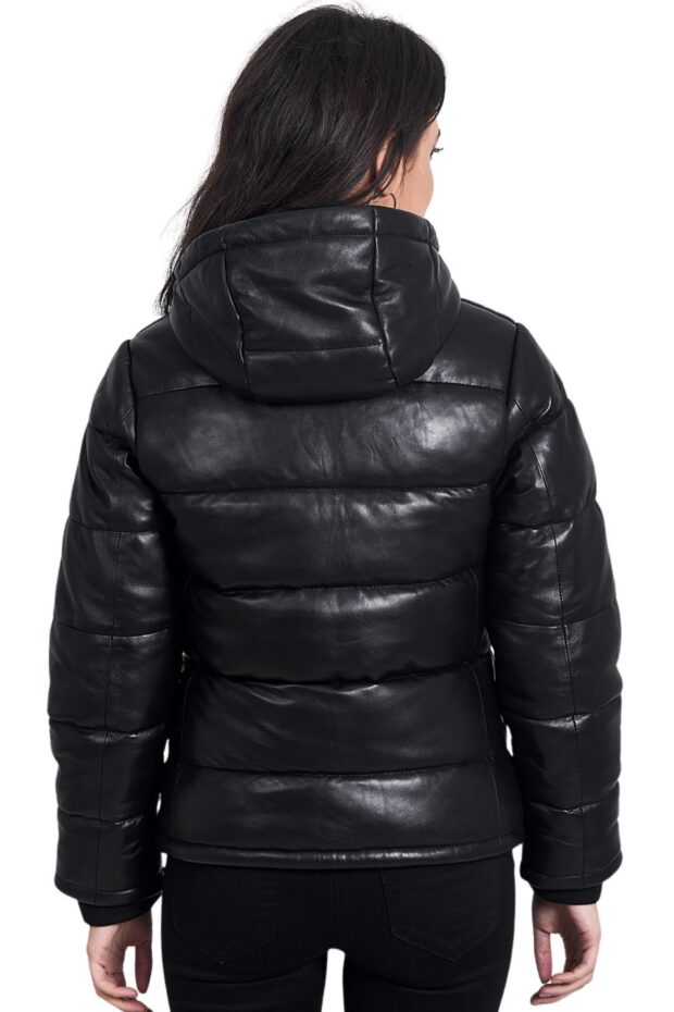 MIRA SHEEP BLACK - AUTHENTIC WOMENS BLACK LEATHER JACKET