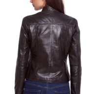 NEPHELE SHEEP BROWN - AUTHENTIC WOMENS BROWN LEATHER JACKET
