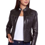 NEPHELE SHEEP BROWN - AUTHENTIC WOMENS BROWN LEATHER JACKET