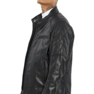 NOVEMBER BUFFALO BLACK - AUTHENTIC MENS BLACK LEATHER JACKET