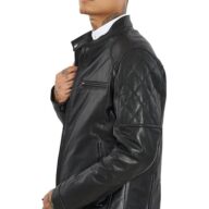 NOVEMBER BUFFALO BLACK - AUTHENTIC MENS BLACK LEATHER JACKET