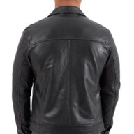 PAPA SHEEP BLACK - AUTHENTIC MENS BLACK LEATHER JACKET