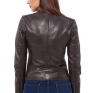 PASIPHAE SHEEP BROWN - AUTHENTIC WOMENS BROWN LEATHER JACKET