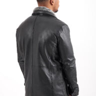 QUEBEC SHEEP BLACK - AUTHENTIC MENS BLACK LEATHER JACKET