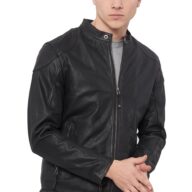 ROMEO BUFFALO BLACK - AUTHENTIC MENS BLACK LEATHER JACKET
