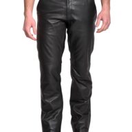 SLIM SHEEP BLACK - AUTHENTIC MENS LEATHER PANTS