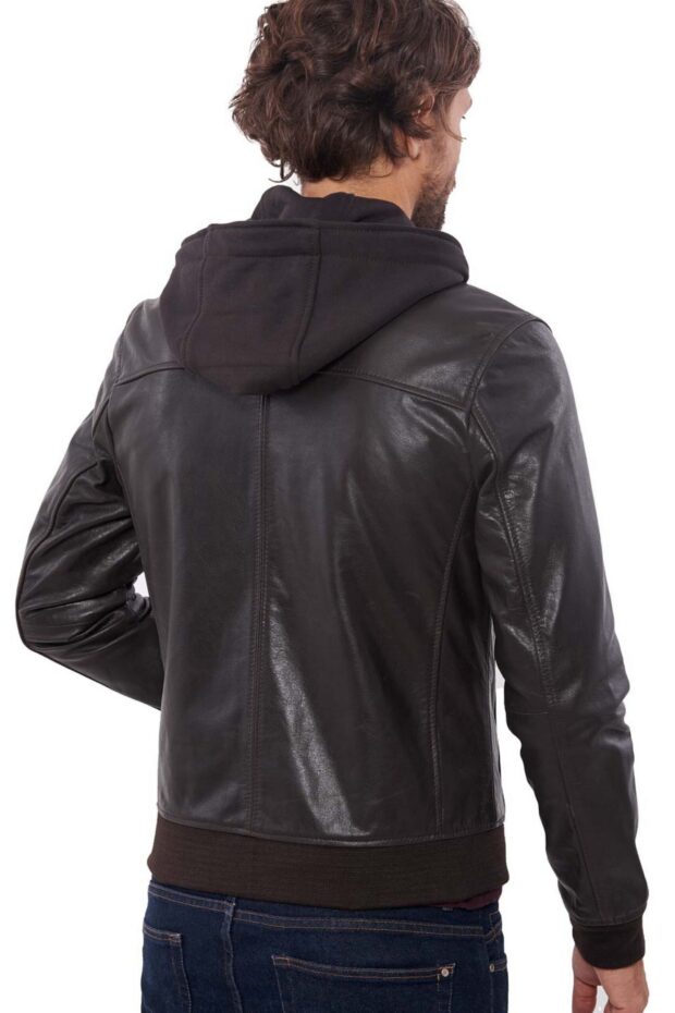 SUGAR BUFFALO BROWN - AUTHENTIC MENS BLACK LEATHER JACKET