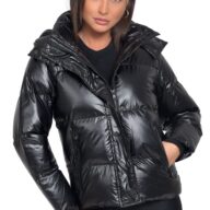 V103 BLACK - WOMEN'S PUFFER JACKET