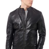 XRAY SHEEP BLACK - AUTHENTIC MENS LEATHER JACKET