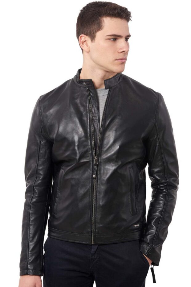XRAY SHEEP BLACK - AUTHENTIC MENS LEATHER JACKET