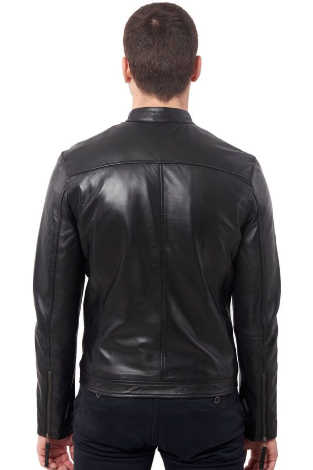 XRAY SHEEP BLACK - AUTHENTIC MENS LEATHER JACKET
