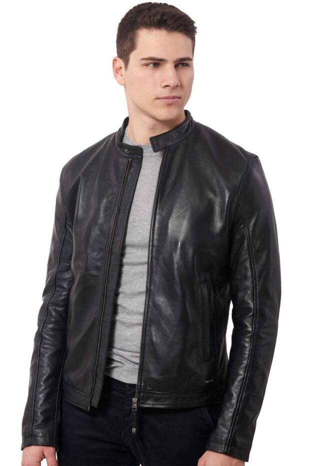 XRAY SHEEP BLACK - AUTHENTIC MENS LEATHER JACKET